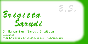 brigitta sarudi business card